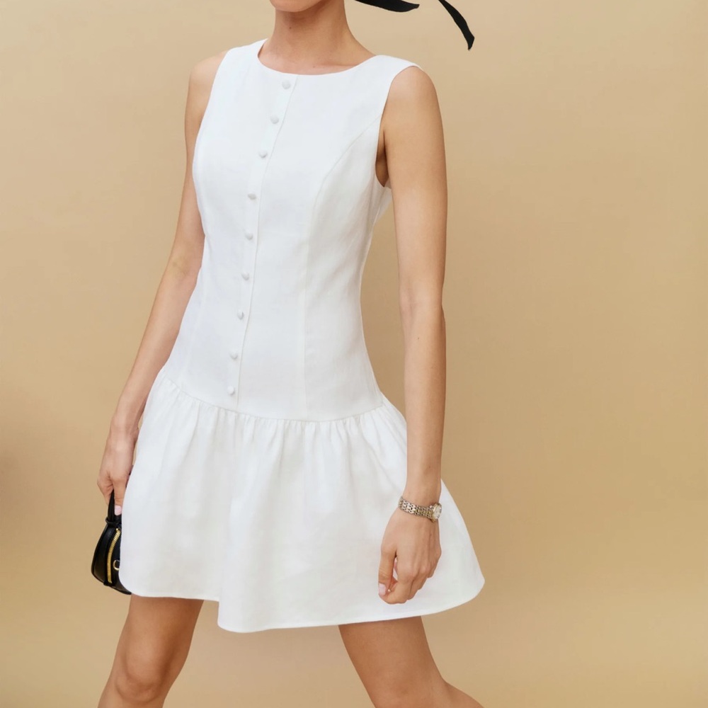 Reformation keoni linen dress